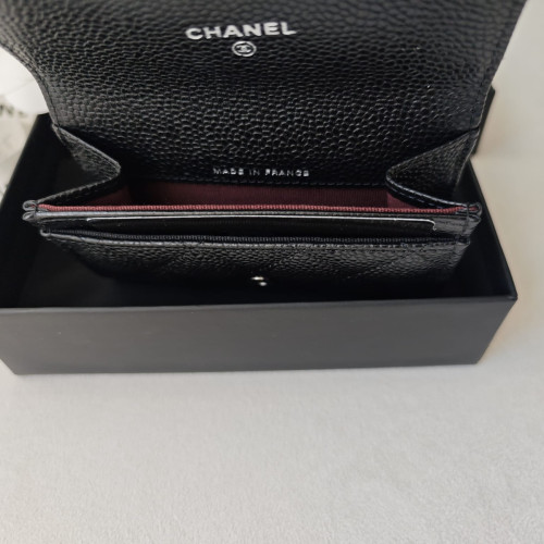 Chanel Classic Flat Card Holder GHW CC