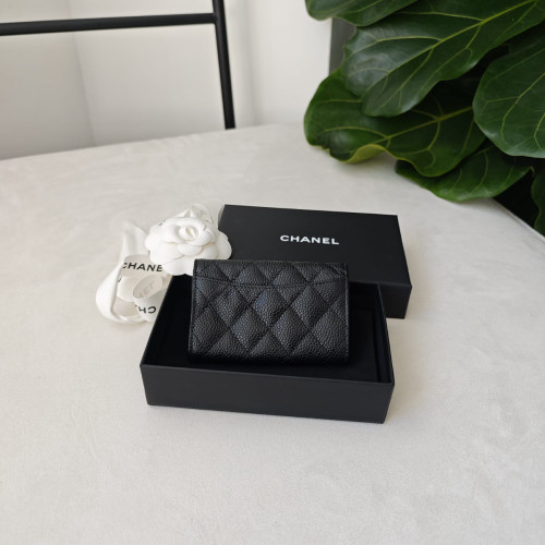 Chanel Classic Flat Card Holder GHW CC