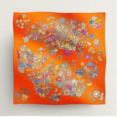 Hermes Planifleurs scarf 90