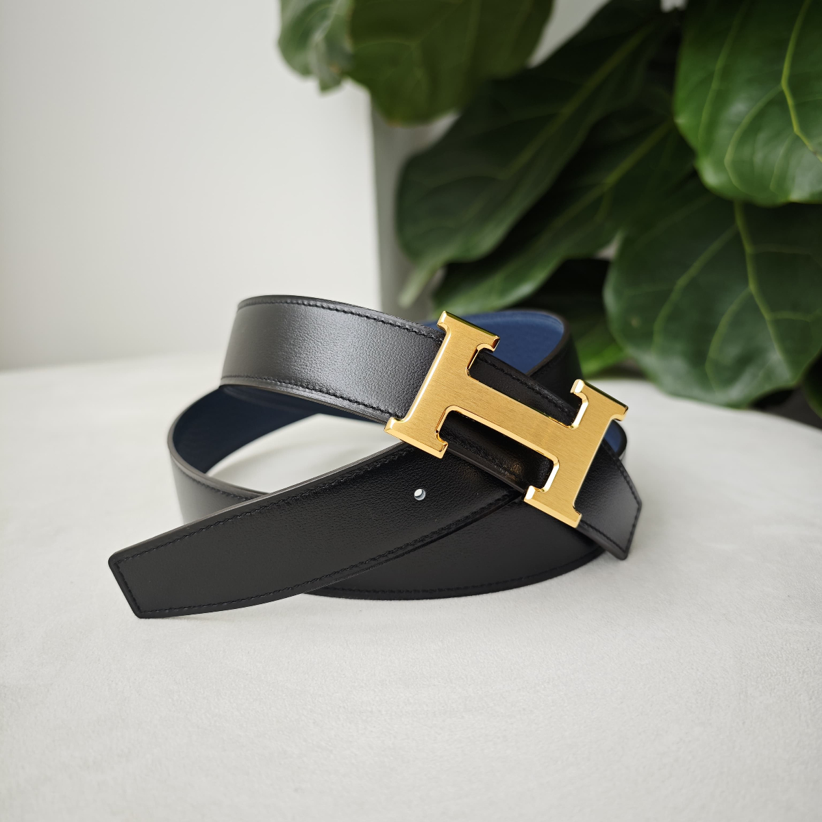 Hermes H Belt Buckle & Reversible Leather Strap 32 mm