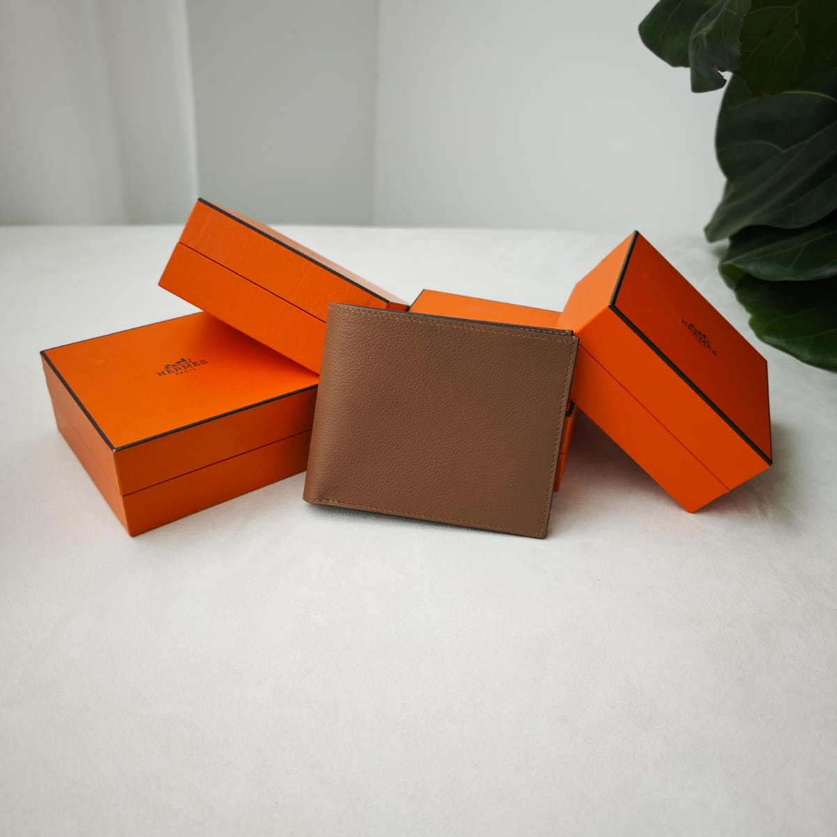 Hermes Citizen Twill Compact Cardholder