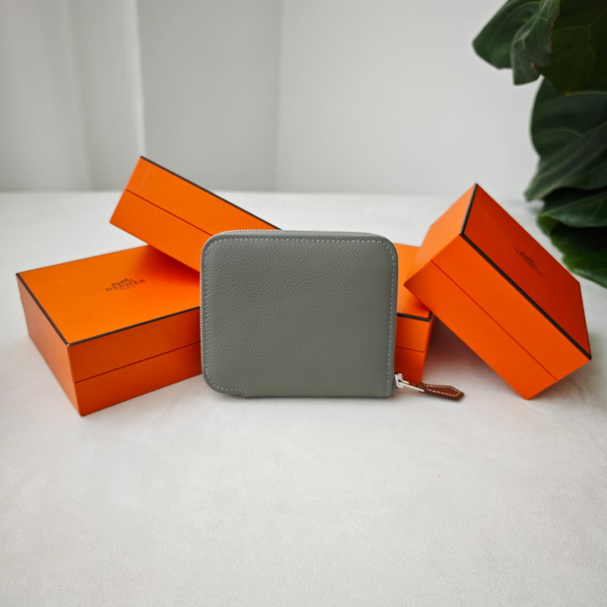 Hermes Silk In Compact Wallet