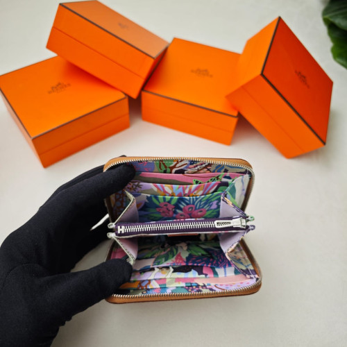 Hermes Silk In Compact Wallet