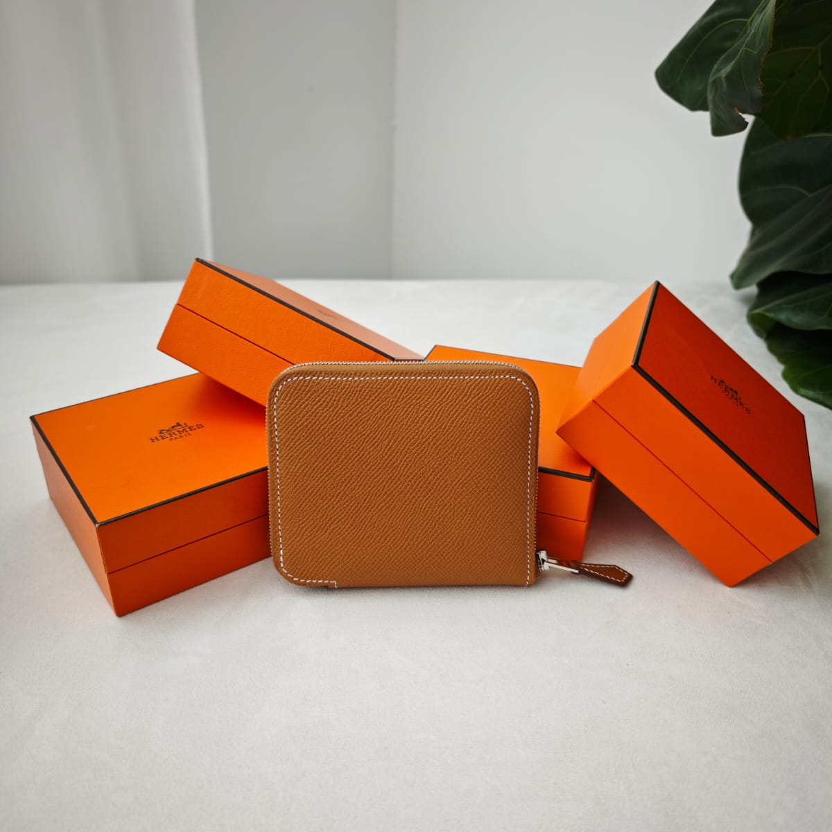 Hermes Silk In Compact Wallet