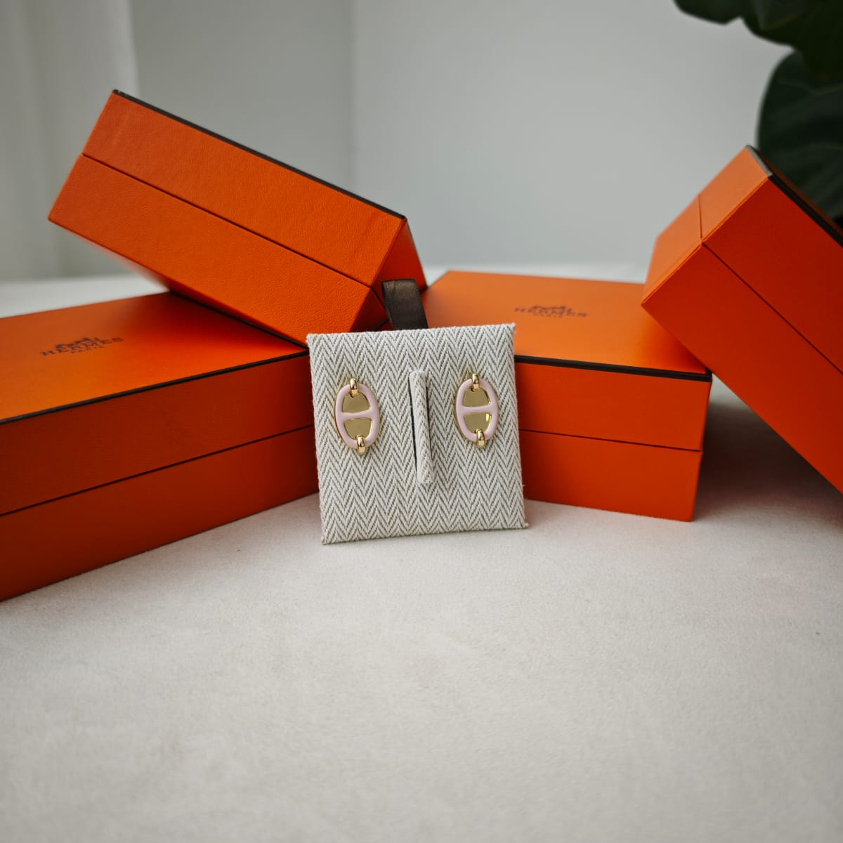 Hermes Mini Maillon Earrings