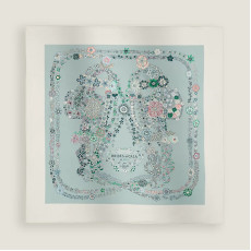 Hermes Brides de Gala en Fleurs Scarf 90